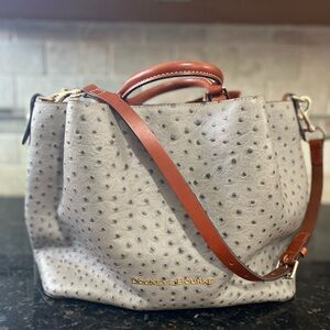 Rooney and Burke Ostrich Large Barlow bag